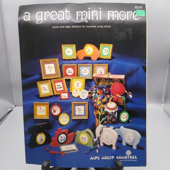 Vintage Cross Stitch Patterns, A Great Mini More, Jane Arlyn Crabtree Needlework - Picture 1 of 2